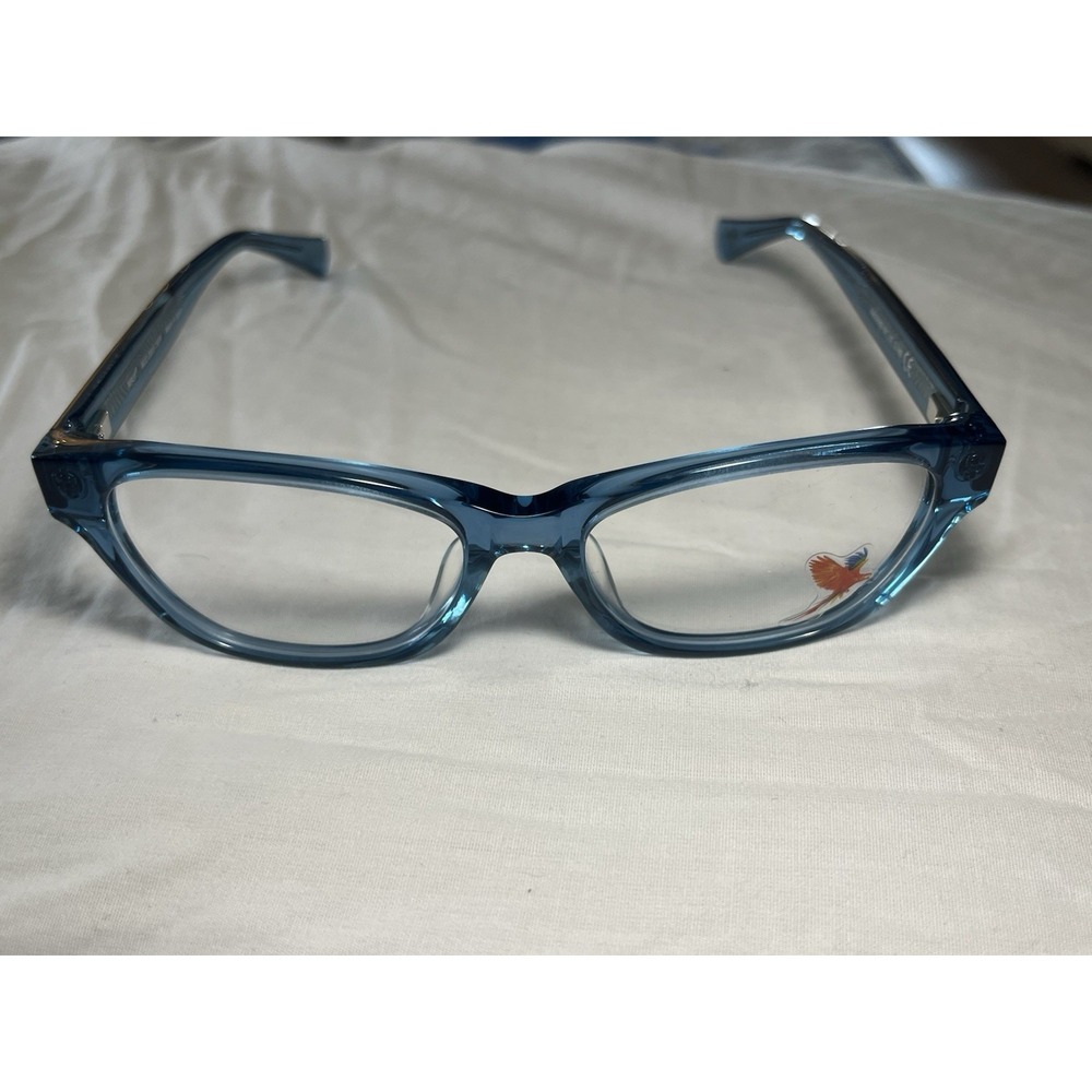 Maui Jim Eyeglasses MJO 2203-76PF Translucent Blue Frames silver Core 51-17-143